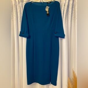 Brand: Allegra K
Size: XL, PTP- 19”, Length- 44 1/2”
Color: Teal